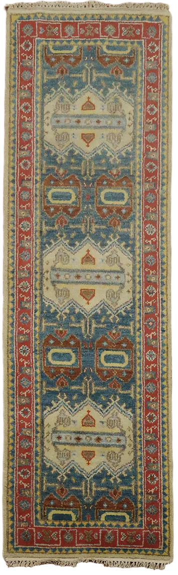 Intricate Oriental Runner: Timeless Elegance for Your Hallway 3x8