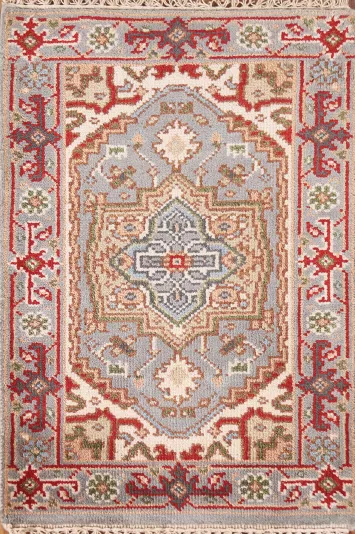 Geometric Heriz Serapi Oriental Rug 2x3