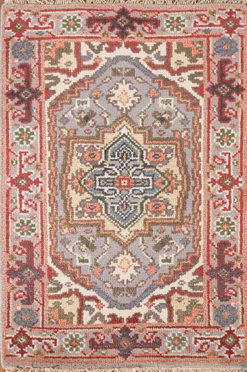 Gray Heriz Serapi Indian Accent Rug 2x3