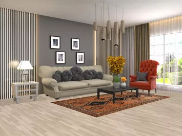 Geometric Wool Qashqai Persian Rug 4x8