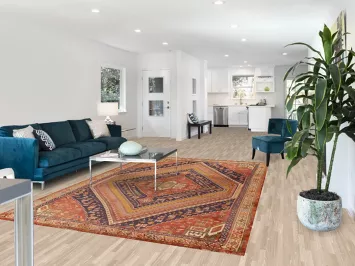 Vegetable Dye Abadeh Persian Area Rug 7x10