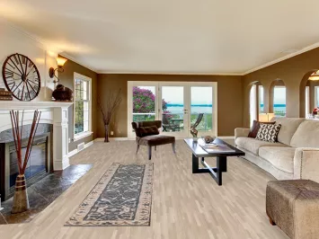 All-Over Blue Oushak Indian Runner Rug 3x10