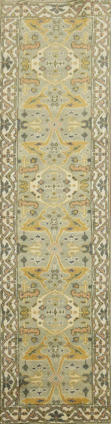 Traditional Runner Rug with Subtle Earthy Hues and Design 3' x 10'