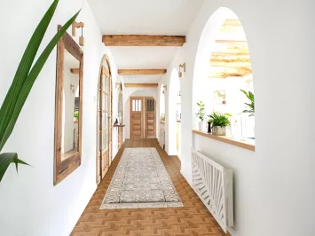 Handmade Oushak Oriental Runner Rug 3x16