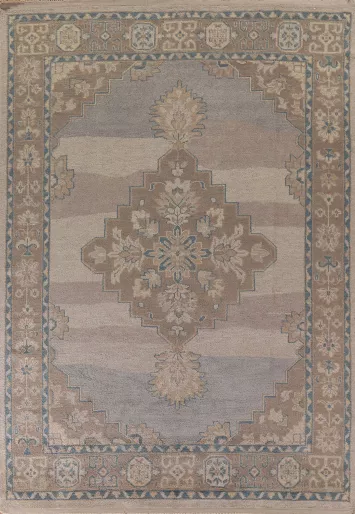 Geometric Oushak Oriental Area Rug 9x12