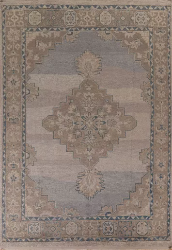 Geometric Oushak Oriental Area Rug 9x12