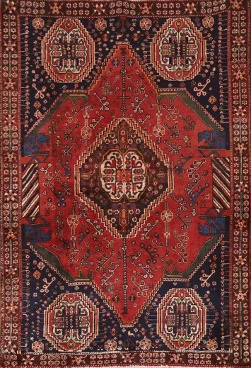 Vegetable Dye Shiraz Persian Rug 3x5