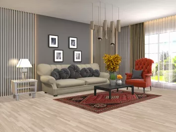 Vintage Wool Qashqai Persian Rug 4x7