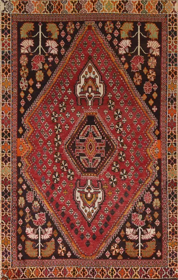 Vegetable Dye Shiraz Persian Rug 5x7