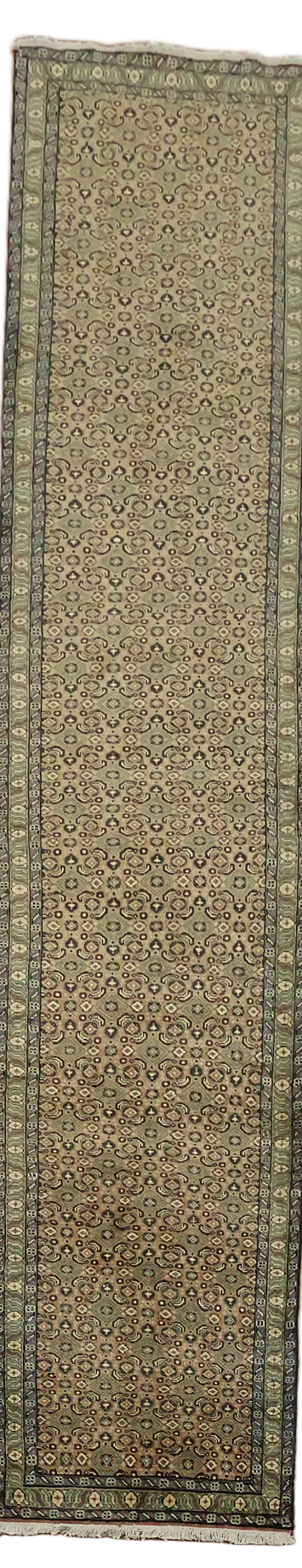 Vintage Traditional Teracotta Mood Persian  Long Runner For Hallways 2'x13'