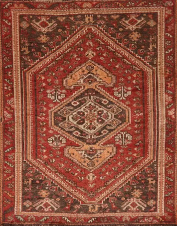 Geometric Shiraz Persian Rug 4x5