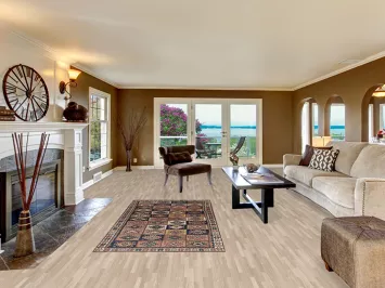 Vintage Bakhtiari Persian Rug 4x7