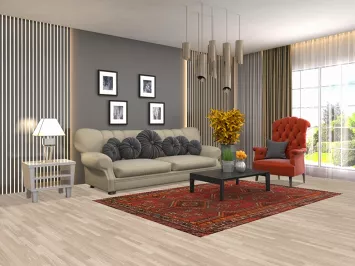 Pre-1900 Vegetable Dye Qashqai Persian Area Rug 5x8