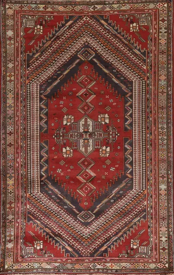 Vegetable Dye Shiraz Persian Area Rug 6x10