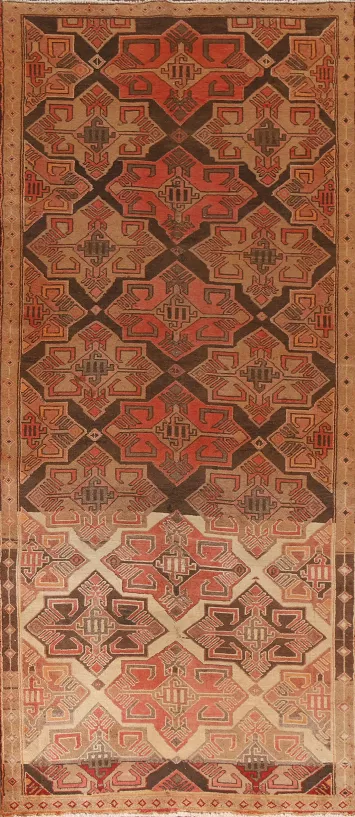 Vegetable Dye Ardebil Persian Runner Rug 4x10