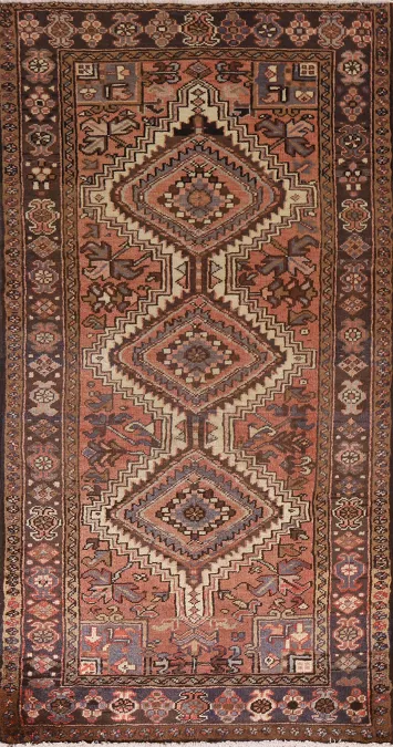 Vegetable Dye Heriz Persian Runner Rug 3x7