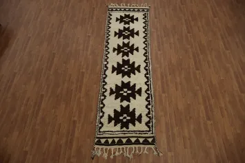 Natural Dye Kurdish Turkish Runner Rug 3x11