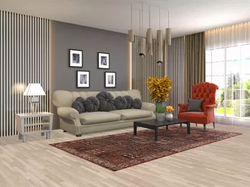 Garden Design Bakhtiari Persian Area Rug 5x9