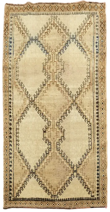 Geometric Gabbeh Persian Rug 3x6