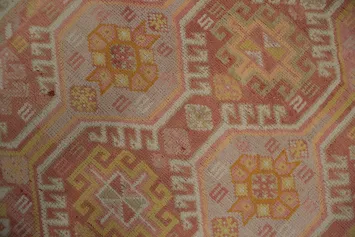 Tribal Pink Gabbeh Persian Runner Rug 4x9