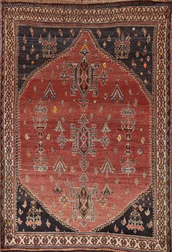 Vegetable Dye Shiraz Persian Rug 5x7