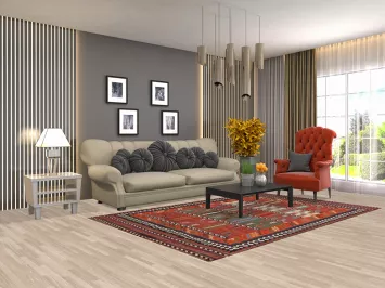 Masterpiece Vegetable Dye Kilim Qashqai Persian Rug 5x9