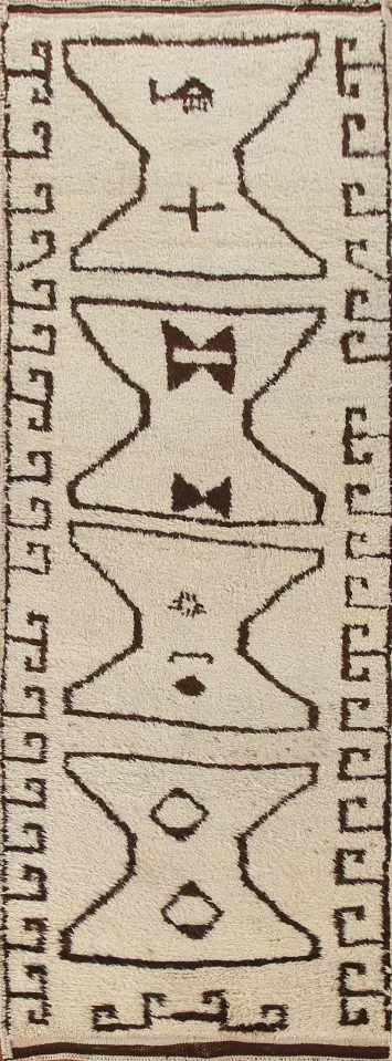 Natural Dye Anatolian Turkish Runner Rug 4x12