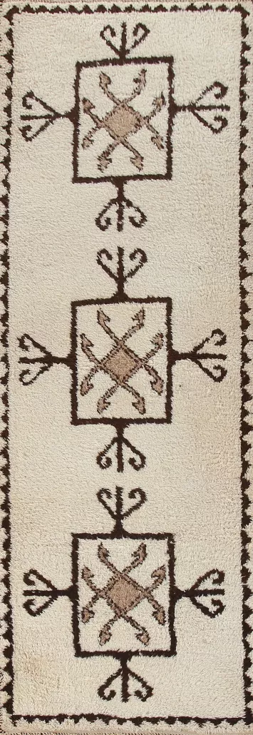 Turkish Anatolian Natural Dye Runner Rug 4x12