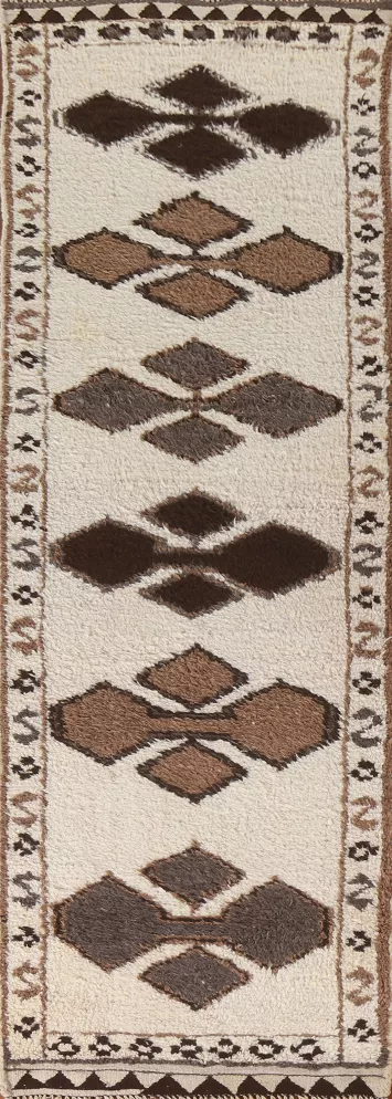 Turkish Anatolian Natural Dye Runner Rug 3x12