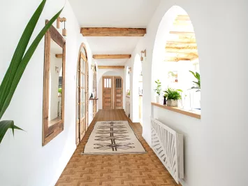 Geometric Anatolian Natural Dye Runner Rug 3x11