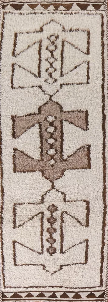 Natural Dye Anatolian Turkish Runner Rug 3x12