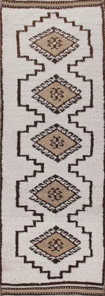 Natural Dye Anatolian Turkish Runner Rug 3x12