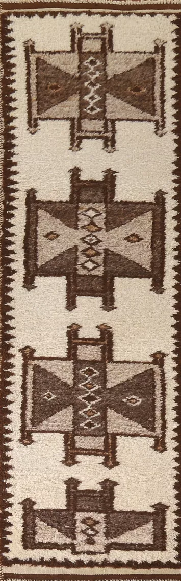 Natural Dye Anatolian Turkish Runner Rug 3x12