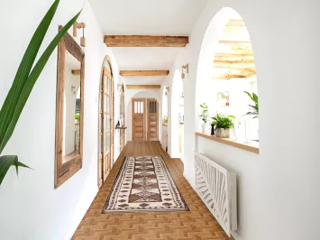 Natural Dye Anatolian Oriental Runner Rug 3x12