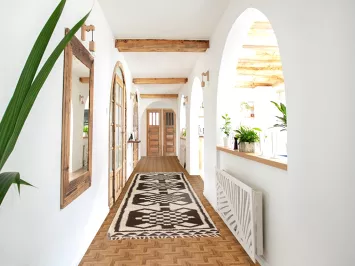 Natural Dye Anatolian Oriental Runner Rug 3x13