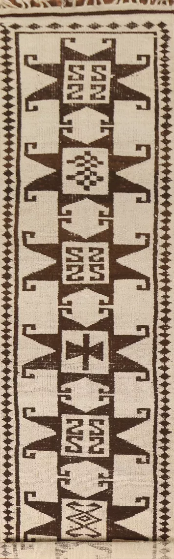 Turkish Anatolian Natural Dye Runner Rug 3x15