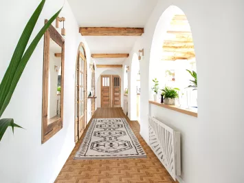 Natural Dye Anatolian Oriental Runner Rug 3x13