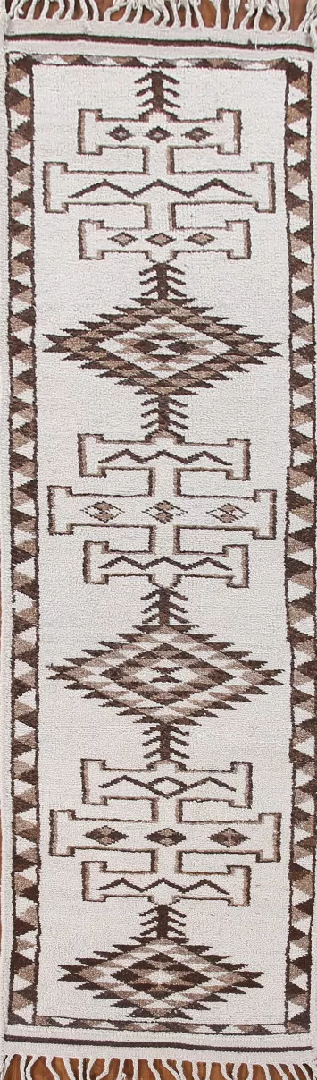 Natural Dye Anatolian Turkish Runner Rug 3x13