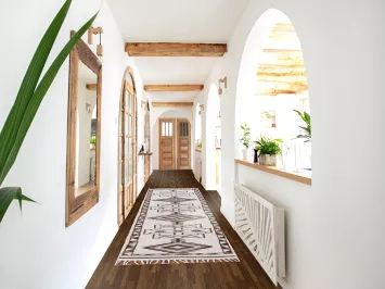 Natural Dye Anatolian Turkish Runner Rug 3x13