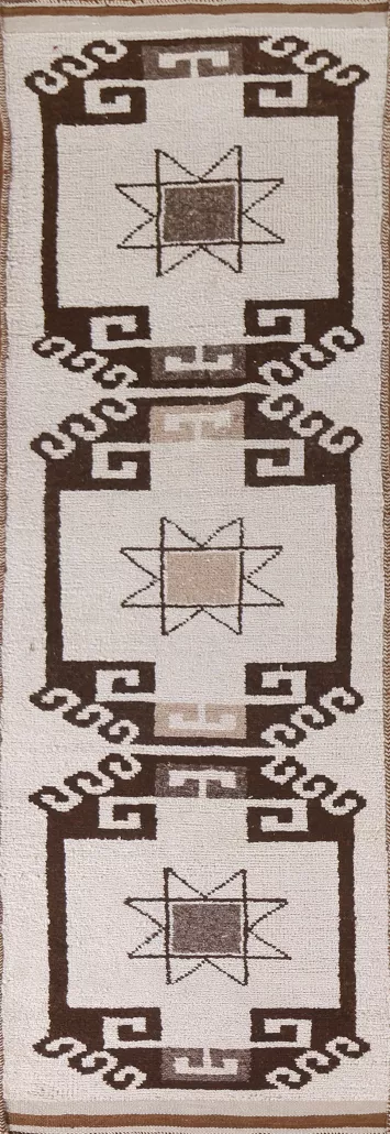 Natural Dye Anatolian Turkish Runner Rug 3x12