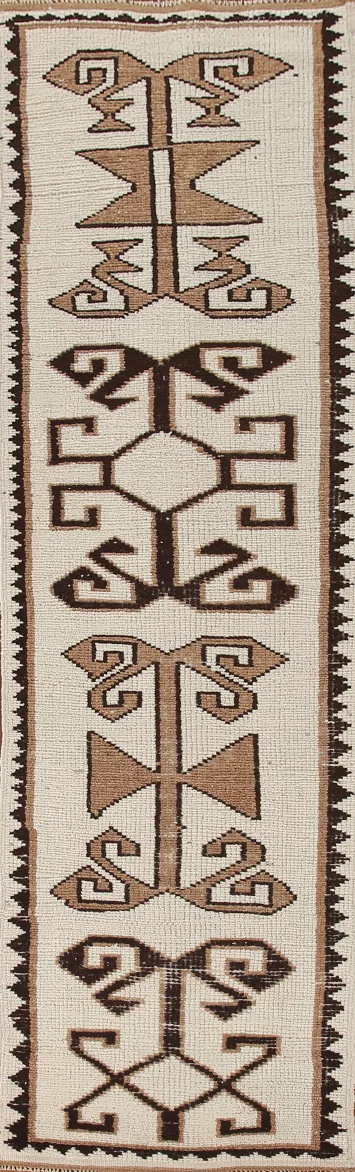 Natural Dye Anatolian Turkish Runner Rug 3x12