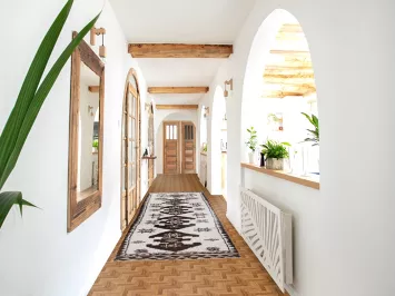 Geometric Anatolian Turkish Runner Rug 3x12