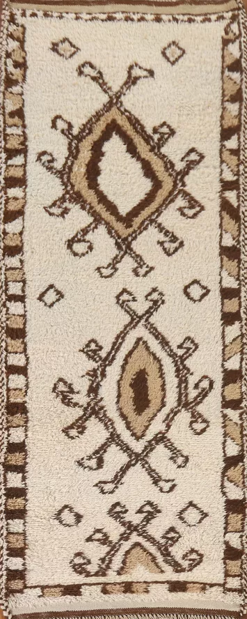 Vegetable Dye Anatolian Turkish Runner Rug 3x10