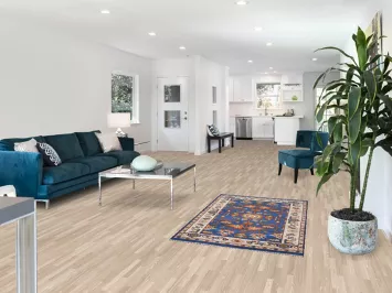 Handmade Blue Oushak Oriental Rug 3x5