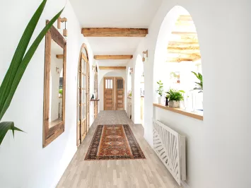 Geometric Kazak Indian Runner Rug 3x10