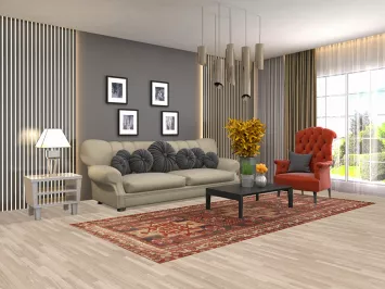 Vintage Wool Ardebil Persian Runner Rug 4x10