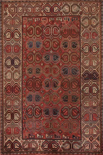 Geometric Shiraz Persian Area Rug 5x8