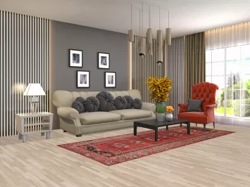 Geometric Hamedan Persian Runner Rug 4x9