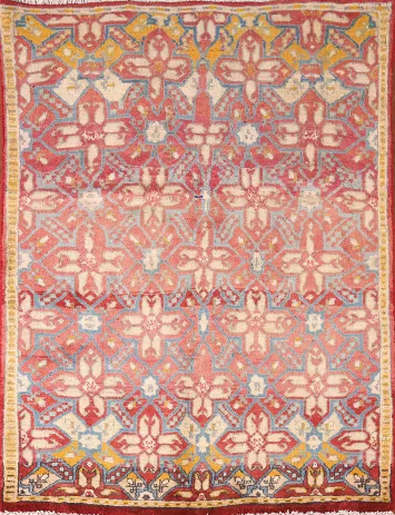 Geometric Tabriz Persian Rug 4x5