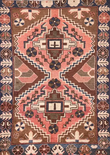 Tribal Vintage Bakhtiari Persian Rug 3x5